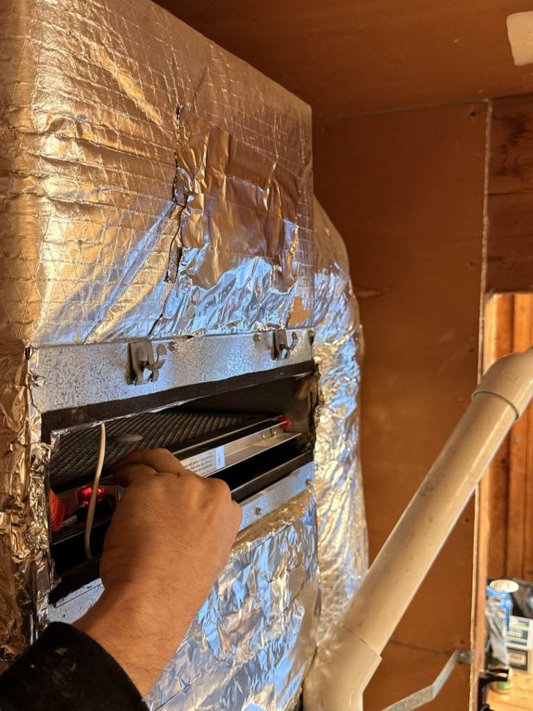 dirty vs clean HVAC air filter side by side comparison - what happens if you dont change your air filter